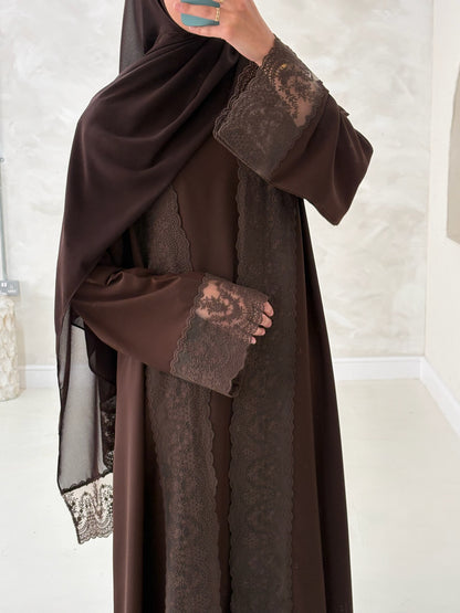 Truffle Lace Abayah