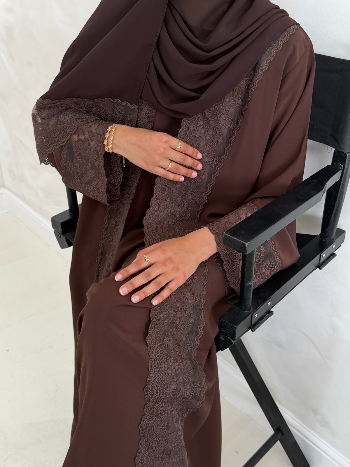 Truffle Lace Abayah