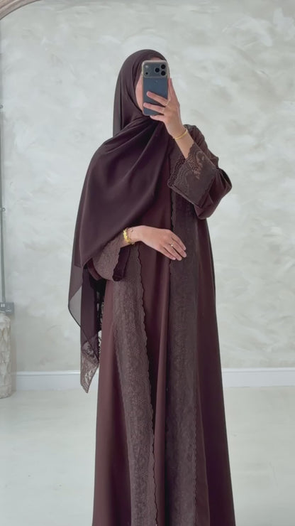 Truffle Lace Abayah